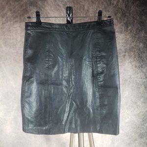 I.O.U. Leather Skirt